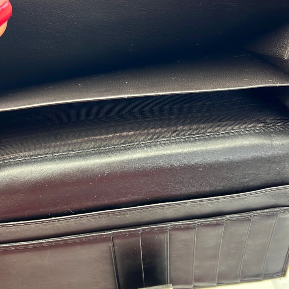 Auth. GUCCI GG Logo Canvas & Leather Long Bi-fold Wallet Brown Black Monogram - Picture 10 of 17